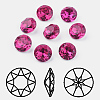 Pointed Back & Back Plated K9 Glass Rhinestone Cabochons RGLA-J012-10mm-502-1