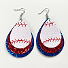 Synthetic Leather Dangle Earrings FS-WG9193E-07-1