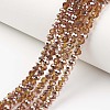 Electroplate Transparent Glass Beads Strands EGLA-A034-T2mm-N07-1