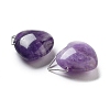 Natural Amethyst Pendants G-K371-02P-04-2