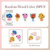 20Pcs Opaque Resin Cabochons CRES-TA0001-85-4