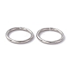 Non-Tarnish 304 Stainless Steel Open Jump Rings X-STAS-C040-01G-P-4