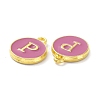 Golden Plated Alloy Enamel Charms ENAM-XCP0001-13P-3