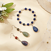 10Pcs 10 Style Natural & Synthetic Gemstone Pendants G-NB0002-57-5