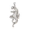 Ocean Brass Micro Pave Cubic Zirconia Pendants KK-K411-04A-P-1