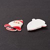 Christmas Themed Opaque Resin Cabochons CRES-P022-01-4