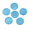 Natural Freshwater Shell Pendants X-SHEL-R022-01A-1
