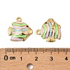 304 Stainless Steel Enamel Pendants STAS-T068-78B-02-3