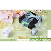  3 Rolls 3 Colors Flat Rainbow Color Organza Ribbon OCOR-TA0001-47-16