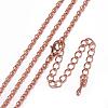 Iron Rolo Chain Necklace Making MAK-A015-001RG-1