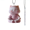 Acrylic Cat Shape Pendant Decorations PW-WG53CC4-01-1