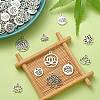 100Pcs 10 Styles Tibetan Style Alloy Charms TIBEP-CJ0002-34-5