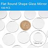 Flat Round Shape Glass Mirror GLAA-FH0001-08-2