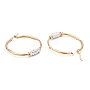 304 Stainless Steel Hoop Earrings EJEW-O096-12C-G-2