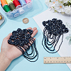 2Pcs Flower Glass Bead Tassel Sew on Ornament Accessories PATC-NB0001-39-3