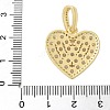 Brass Micro Pave Cubic Zirconia Pendants KK-P293-06G-3