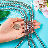 2 Strands Transparent Electroplate Glass Beads Strand GLAA-TA0002-62-6