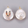 Natural Cultured Freshwater Pearl Pendants PEAR-F008-32G-U-2