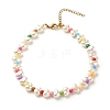 ABS Plastic Pearl & Acrylic Beaded Bracelets & Anklets & Necklaces SJEW-JS01238-5