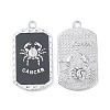 Alloy Twelve Constellations Series Big Pendants PALLOY-O107-01P-01-2