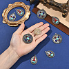 12Pcs 3 Styles Alloy with Dyed Synthetic Turquoise Pendants FIND-SZ0019-79-3