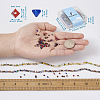 Fashewelry 5 Strands 5 Colors Electroplate Glass Beads Strands EGLA-FW0001-02-3