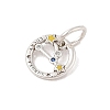 Luminous 925 Sterling Silver Rhinestone Constellation Charms STER-H114-01AS-05-2