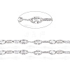 Non-Tarnish 304 Stainless Steel Textured Cable Chains CHS-D004-02P-1