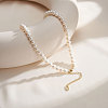 Potato Natural Freshwater Pearl Beaded Necklaces NJEW-G153-05G-5