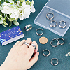 SUNNYCLUE 18Pcs 6 Size 304 Stainless Steel Grooved Finger Ring Settings RJEW-SC0001-05P-3