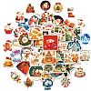 50Pcs Christmas Theme Paper Stickers PW-WGFB5D6-01-4