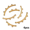 6Pcs 3 Styles Boho Style 304 Stainless Steel Chandelier Component Links STAS-YW0003-63G-1