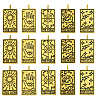 15Pcs 5 Styles Tibetan Style Alloy Pendants TIBEP-YW0001-76AG-1