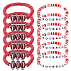 32Pcs 2 Style Handmade Polymer Clay & Acrylic Bead Bracelets BJEW-PH02016-1