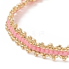 Glass Seed Braided Beaded Bracelet with 304 Stainless Steel Clasp for Women BJEW-JB09169-5