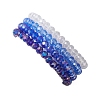 4Pcs Glass & Natural Cultured Freshwater Pearl Beads Stretch Bracelets for Women BJEW-JB13520-4