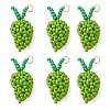 Glass Seed Beaded Mango Pendants PALLOY-MZ00893-03-1