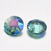 Faceted Glass Rhinestone Charms RGLA-F051-8mm-202PS-2