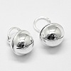 925 Sterling Silver Bell Charms STER-G013-19S-1