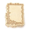 Geometric Flower Frame Brass Stamp Heads AJEW-H149-01G-06-2