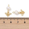 Brass Pearl Pendants KK-U062-11G-3