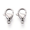 304 Stainless Steel Lobster Claw Clasps STAS-T065-13mm-34P-1