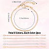10Pcs 5 Colors Brass European Style Bracelet Making MAK-SC0001-10-2