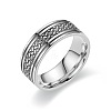 201 Stainless Steel Scale Pattern Finger Rings for Men FS-WGDD078-04-1