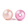 Luminous UV Plating Opaque Acrylic Beads OACR-Q204-12MM-01-3