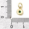 Brass Cubic Zirconia Charms KK-G554-02B-06-3