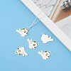 Alloy Enamel Puppy Charms EA514Y-1-5
