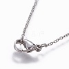 304 Stainless Steel Cable Chain Necklaces X-NJEW-P248-01P-3