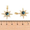 Rack Plating Brass Micro Pave Cubic Zirconia Pendants KK-C037-05G-3