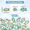 50Pcs Synthetic Turquoise Beads TURQ-SC0001-37-2